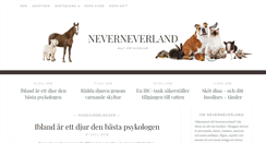 Desktop Screenshot of neverneverland.se