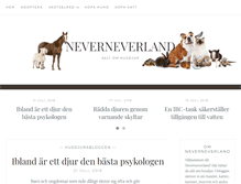 Tablet Screenshot of neverneverland.se